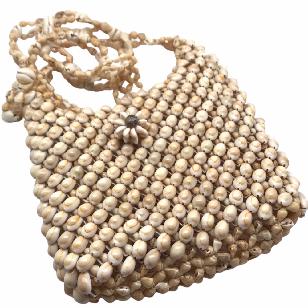 Pacific Islands Cowry Shell Handbag Purse NWOT